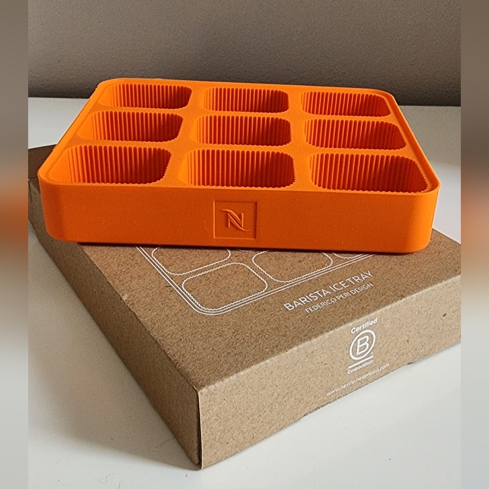 NWT Nespresso barista ice tray, Federico Peri Design